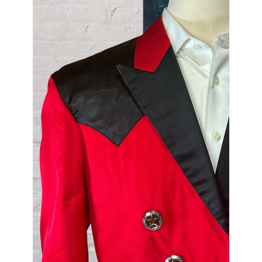 Ringmaster 44R Vintage Custom Made Hong Kong Red Long Tails Jacket Rare - Picture 6 of 16